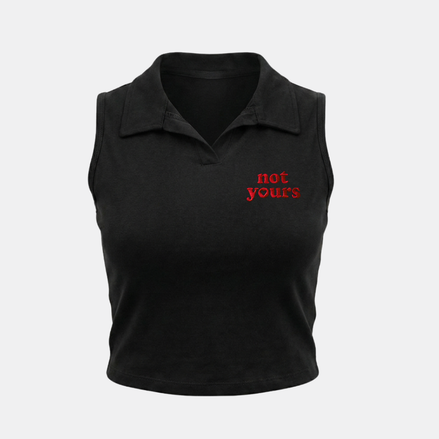 Not Yours Sleeveless Polo Top