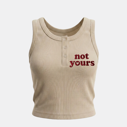 Not Yours Beige Tank Top