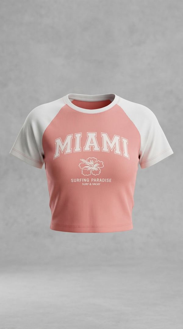 Peach Paradise Crop Tee