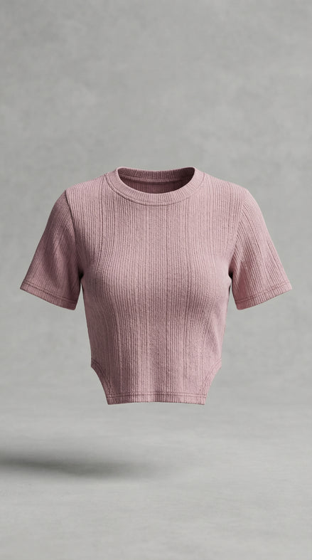 Rose Dust Crop Tee