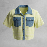 Sunflower Charm Crop Shirt