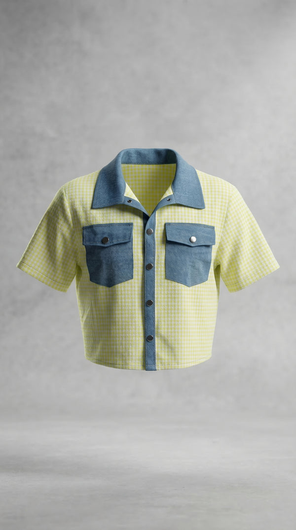 Sunflower Charm Crop Shirt