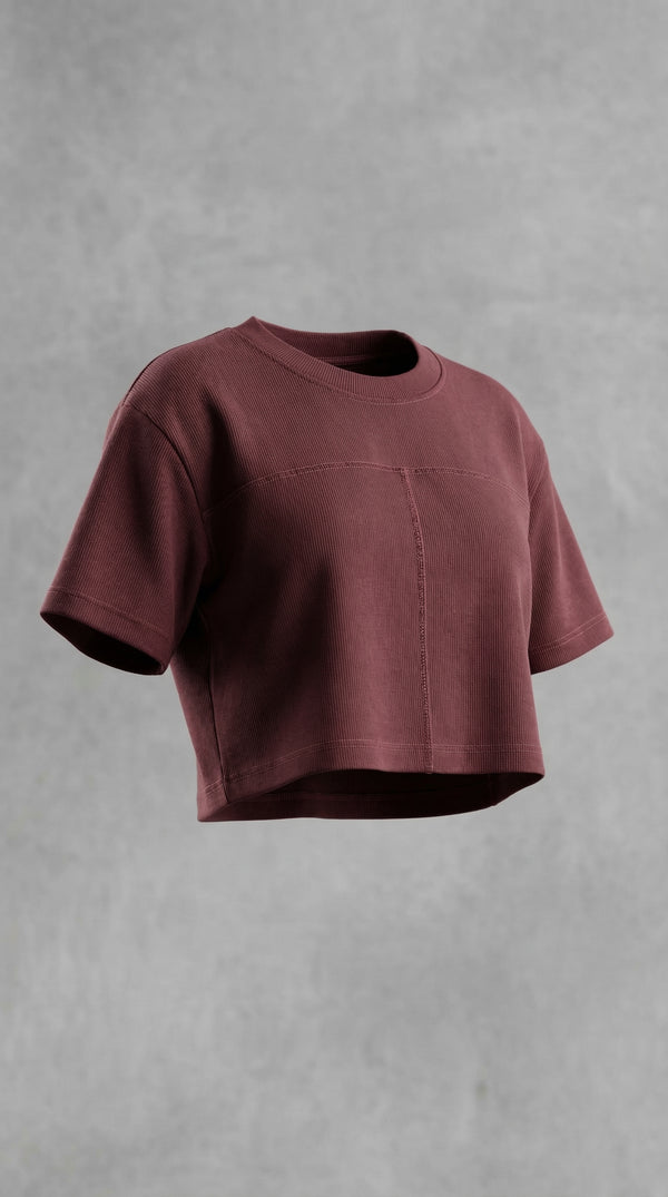 Crimson Muse Crop Tee
