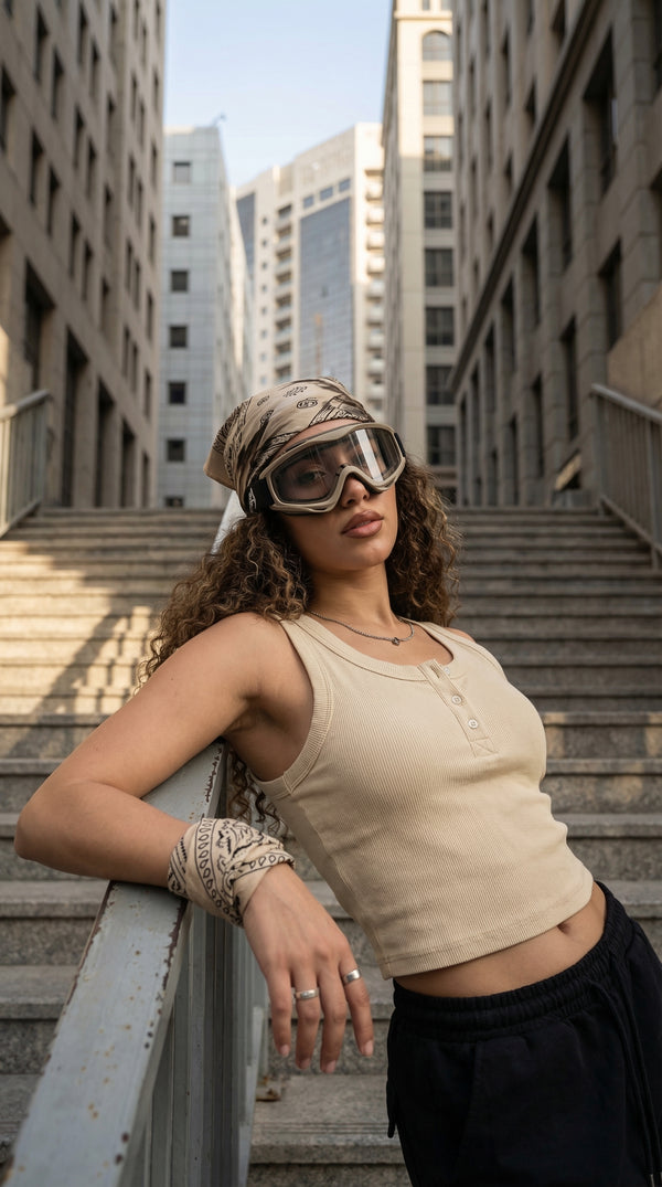 Cocoa Sand Crop Tank Top