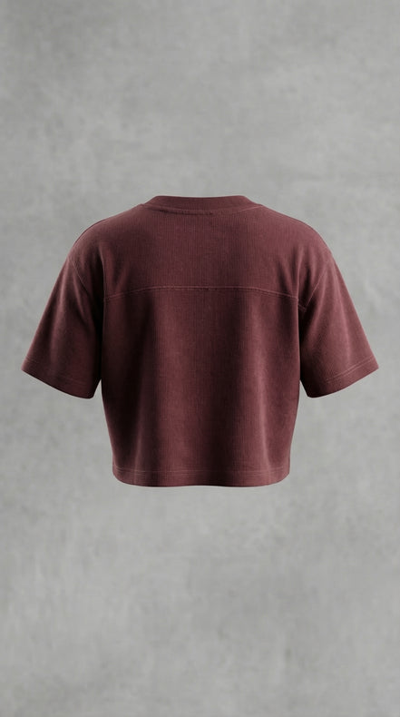 Crimson Muse Crop Tee