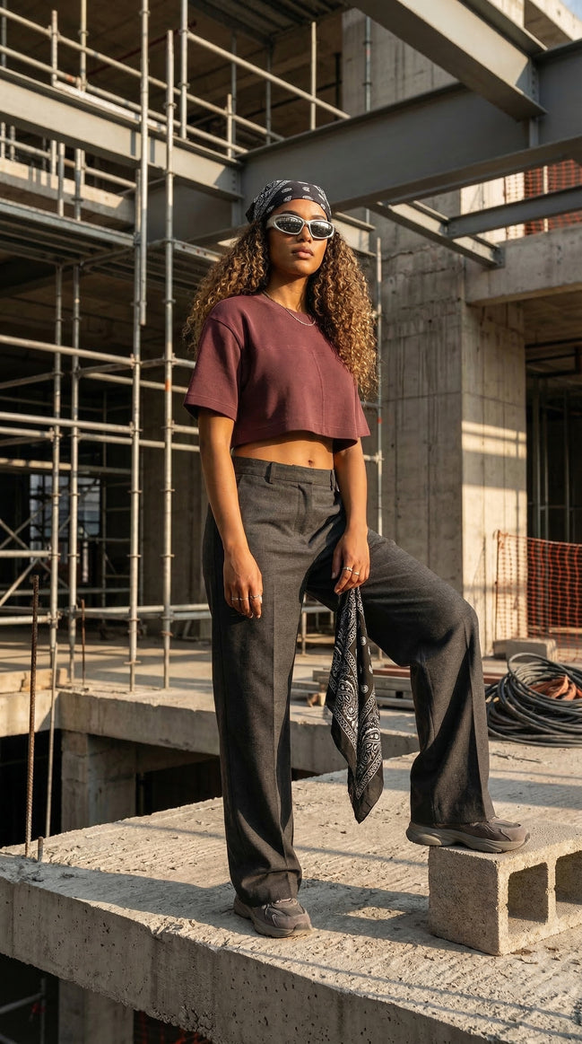 Crimson Muse Crop Tee